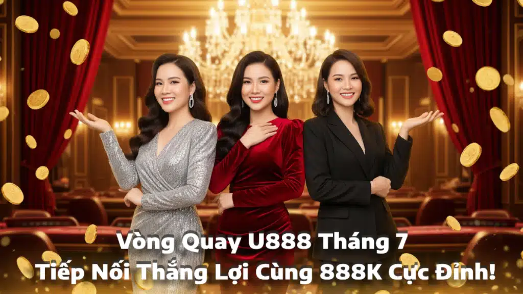 Vòng Quay U888 Tháng 7_ Tiếp Nối Thắng Lợi Cùng 888K Cực Đỉnh!